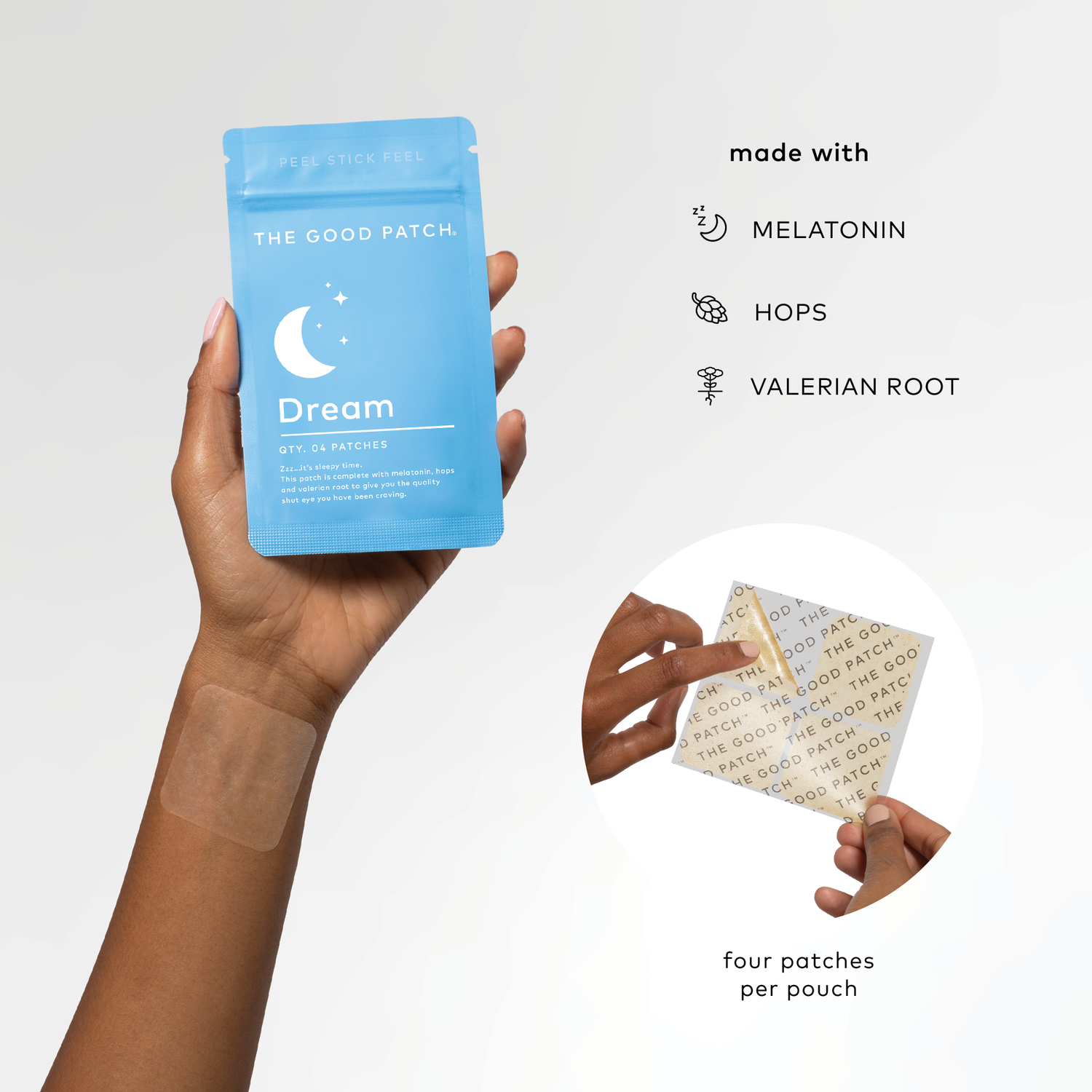 Natural Sleep Patch – Melatonin &amp; Relaxing Plants for a Peaceful Night